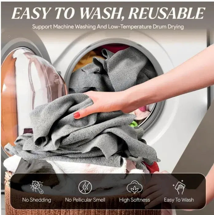 Microfiber Cleaning Roll– Tear Resistant, Reusable & Washable Cleaning Cloth (Pack of 1)