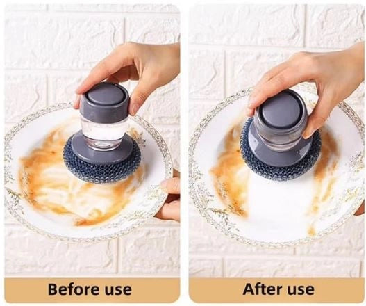 2 In 1 Liquid Soap Dispensing Brush