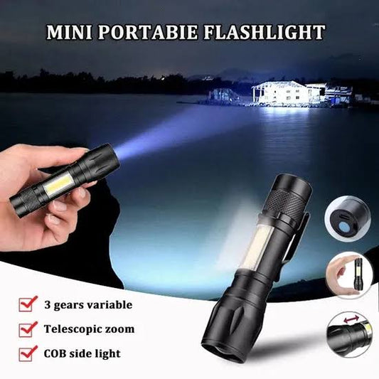 ShiaPro Mini Rechargeable LED Tactical Flashlight